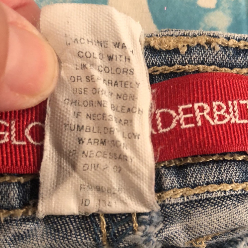 Gloria Vanderbilt Demin Jean Shorts size 14 - Picture 8 of 16